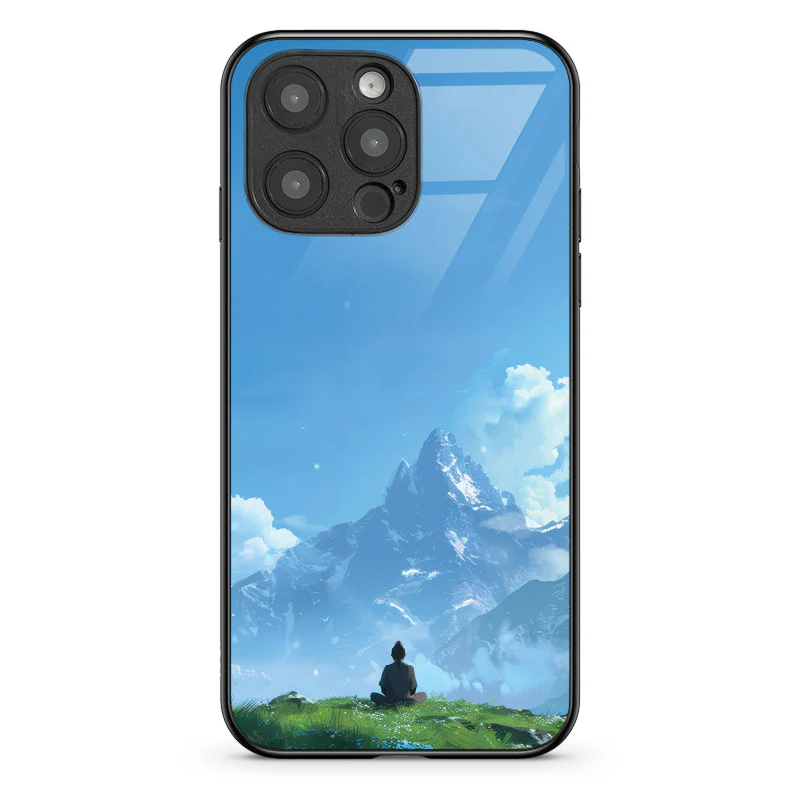 Glass Phone Case Mountain Meditation - Image 108