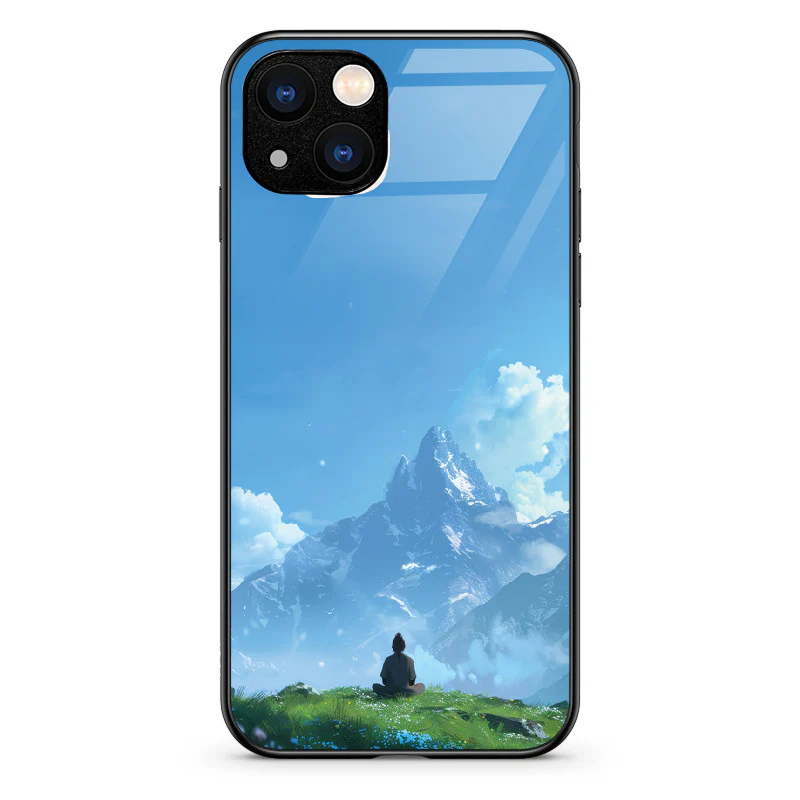 Glass Phone Case Mountain Meditation - Image 32