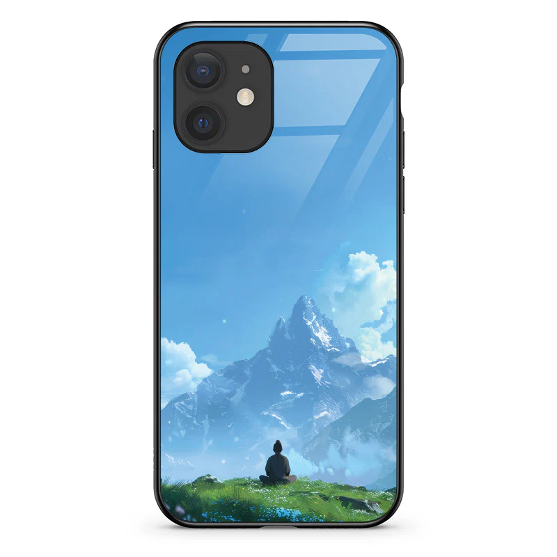 Glass Phone Case Mountain Meditation - Image 51