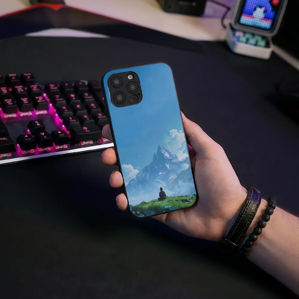 Glass Phone Case Mountain Meditation - Image 6