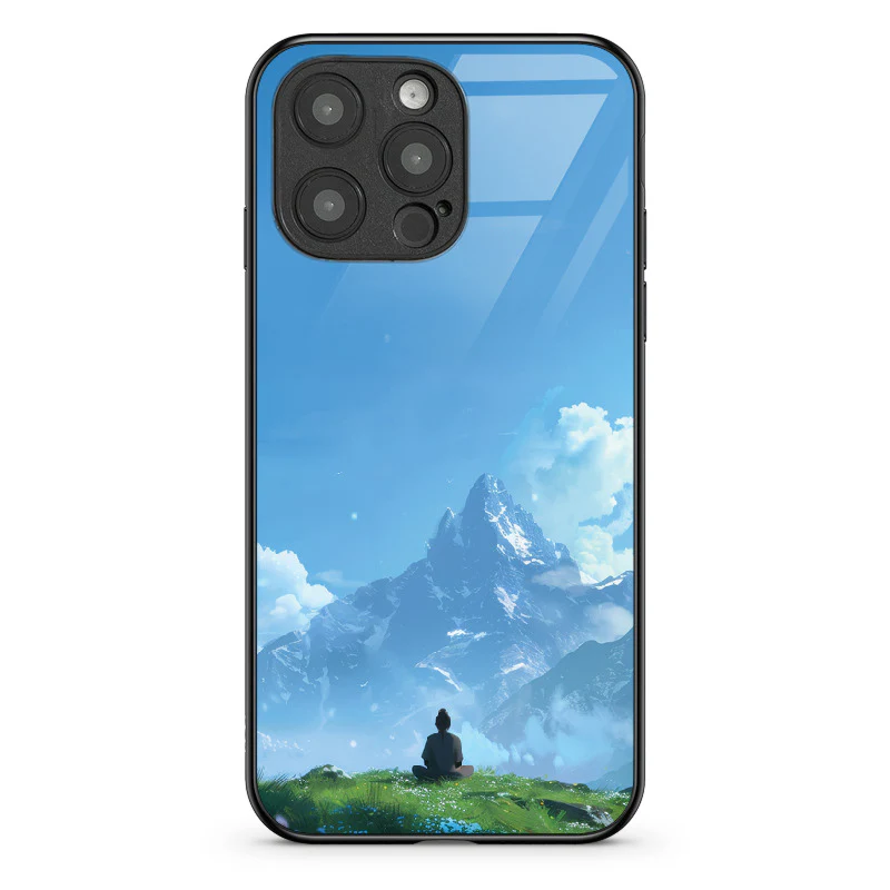 Glass Phone Case Mountain Meditation - Image 72