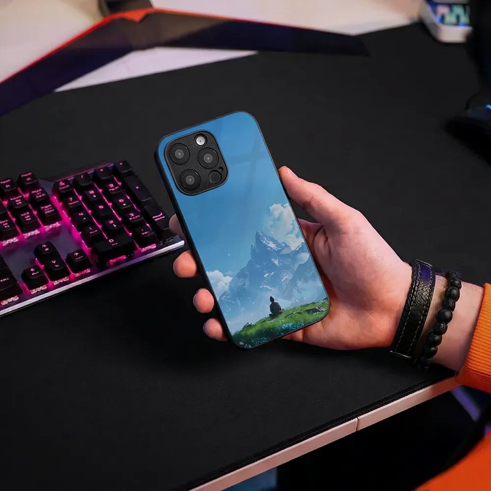 Glass Phone Case Mountain Meditation - Image 9