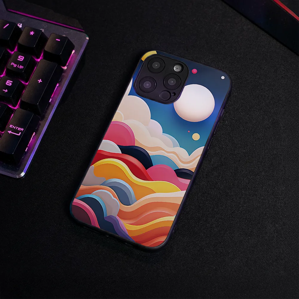 Glass Phone Case Neon Hills - Image 4