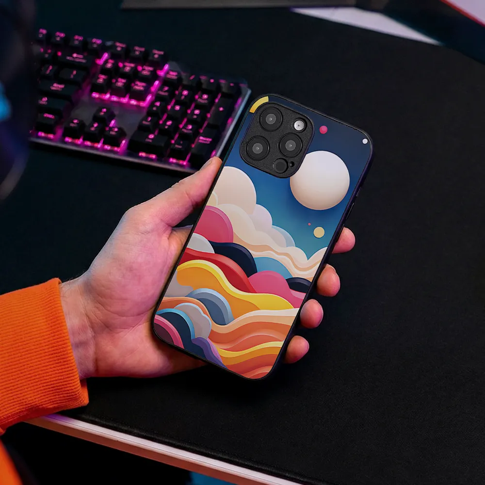 Glass Phone Case Neon Hills - Image 5