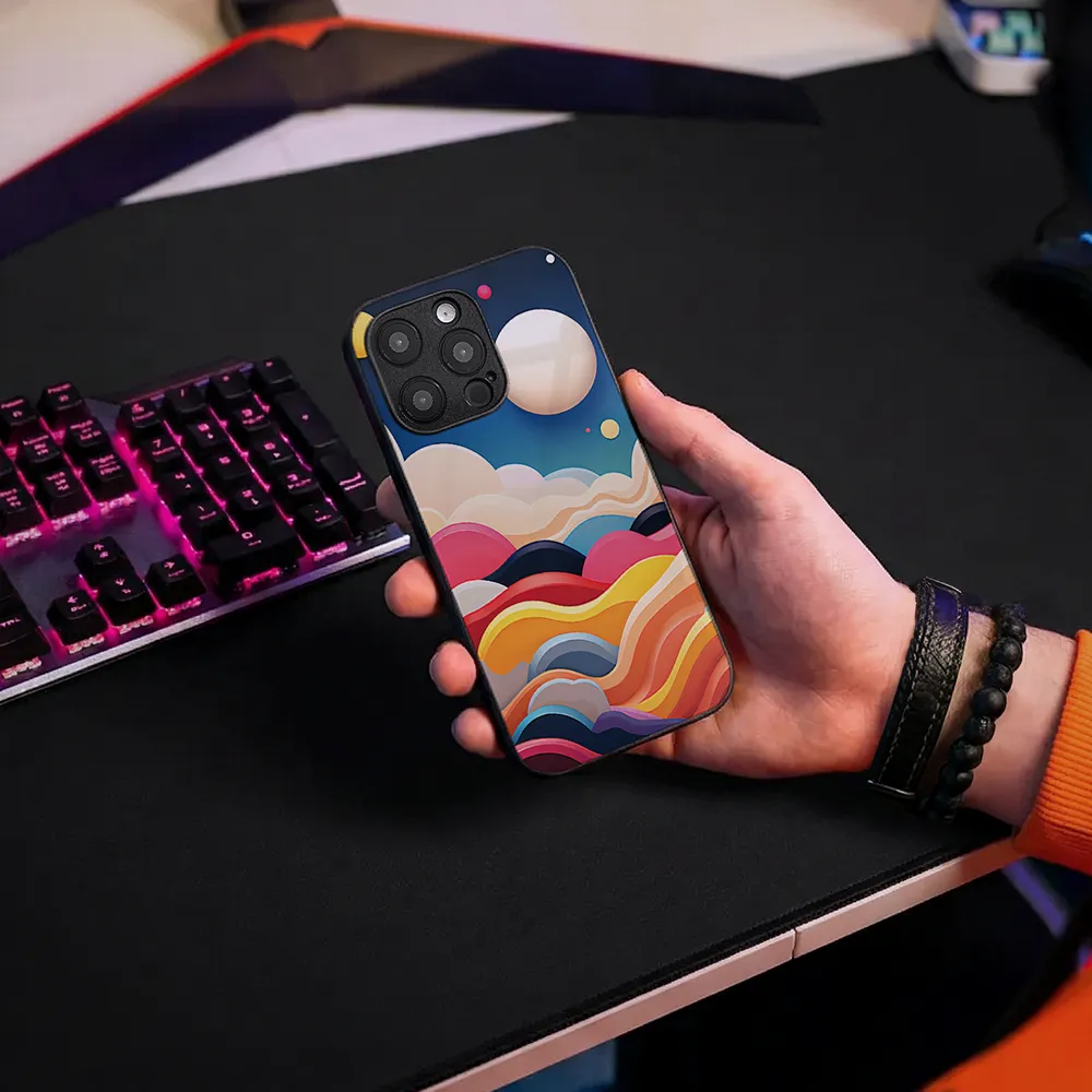 Glass Phone Case Neon Hills - Image 9
