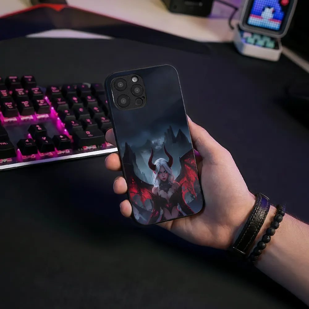 Glass Phone Case Nyx The Succubus - Image 6