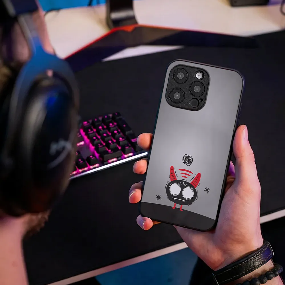 Glass Phone Case Overthinking Imp - Image 8