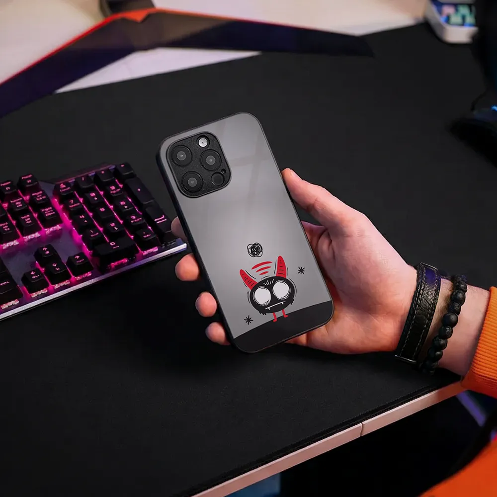 Glass Phone Case Overthinking Imp - Image 9