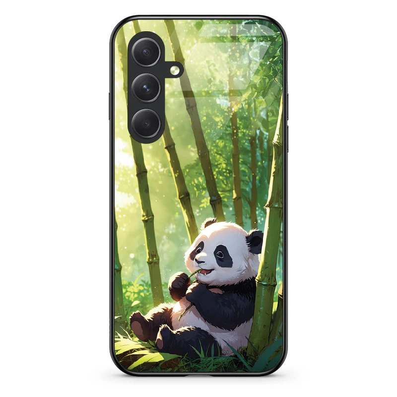 Glass Phone Case Panda and the Tasty Bamboo - Image 103