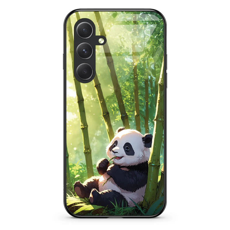 Glass Phone Case Panda and the Tasty Bamboo - Image 110