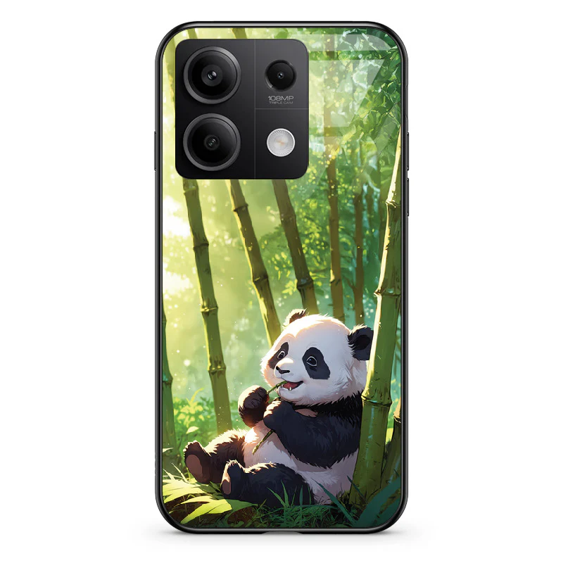 Glass Phone Case Panda and the Tasty Bamboo - Image 116