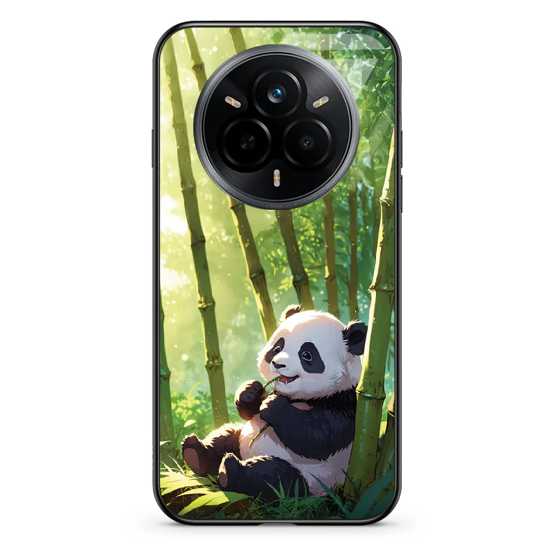 Glass Phone Case Panda and the Tasty Bamboo - Image 126