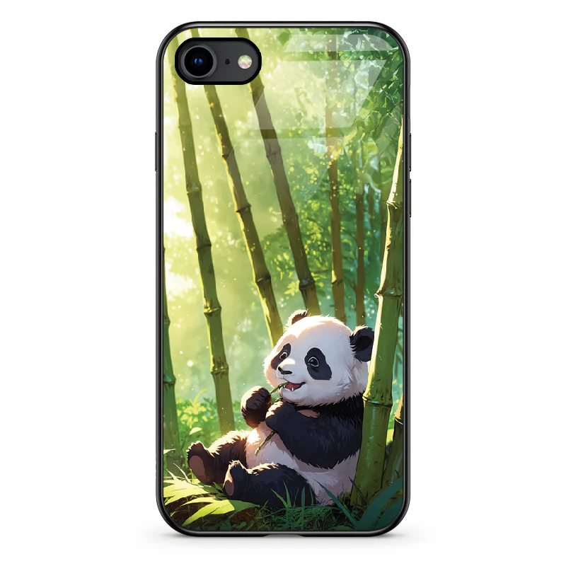 Glass Phone Case Panda and the Tasty Bamboo - Image 128