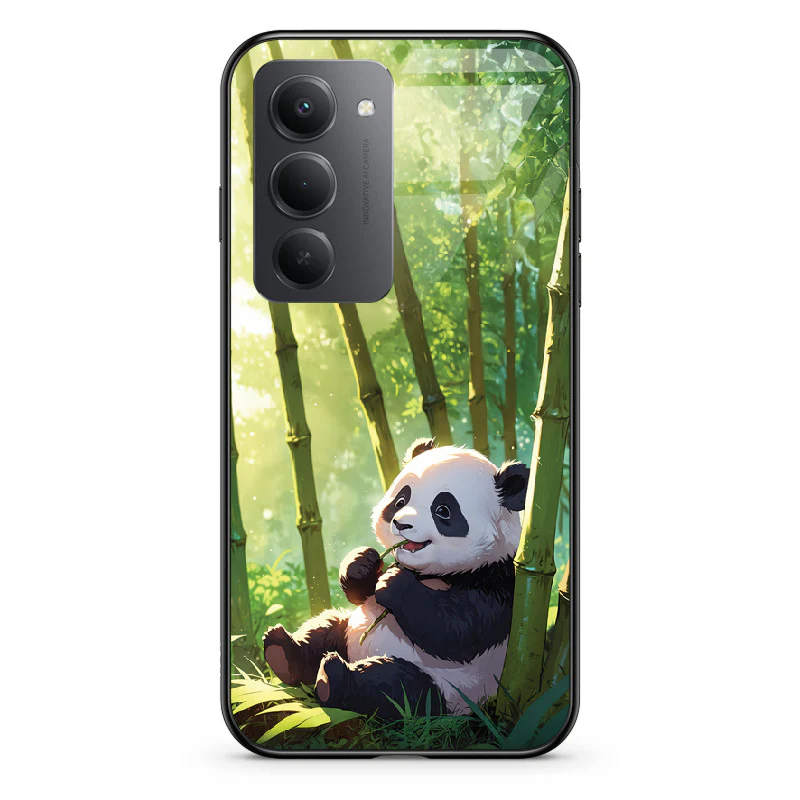 Glass Phone Case Panda and the Tasty Bamboo - Image 136