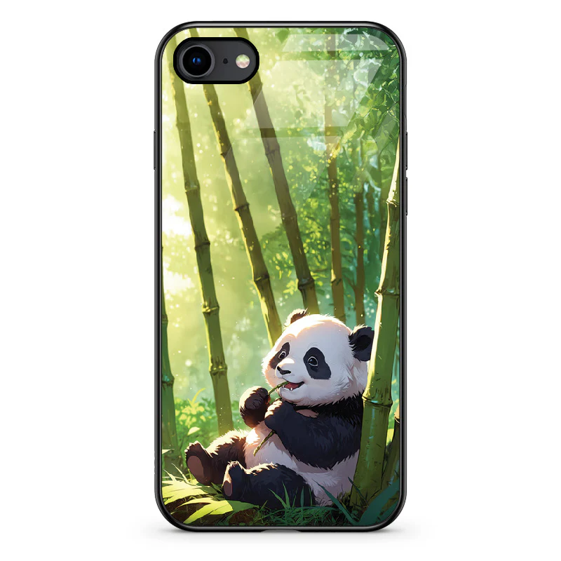 Glass Phone Case Panda and the Tasty Bamboo - Image 24