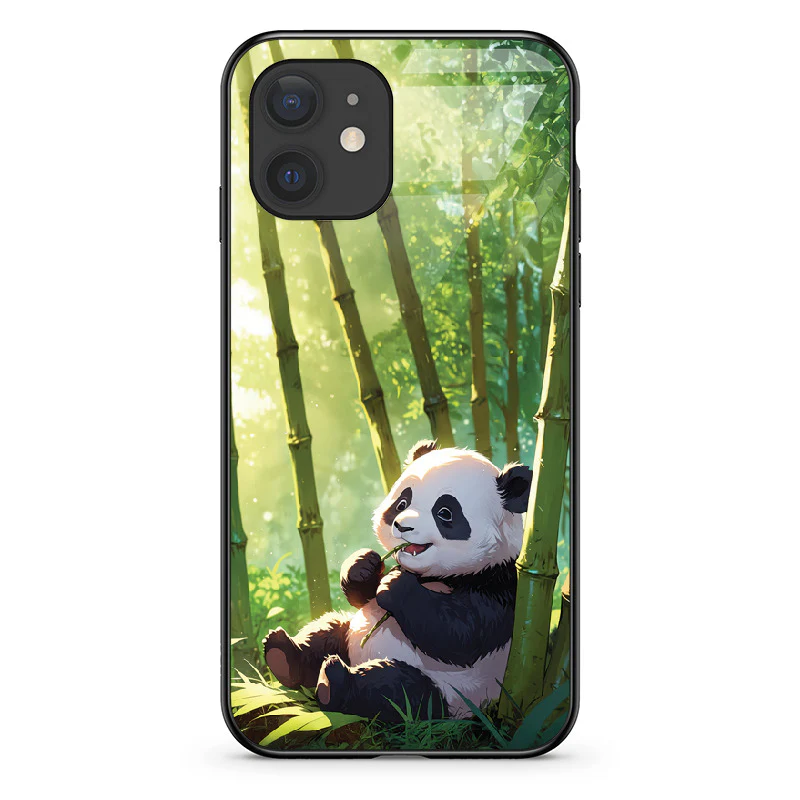 Glass Phone Case Panda and the Tasty Bamboo - Image 27