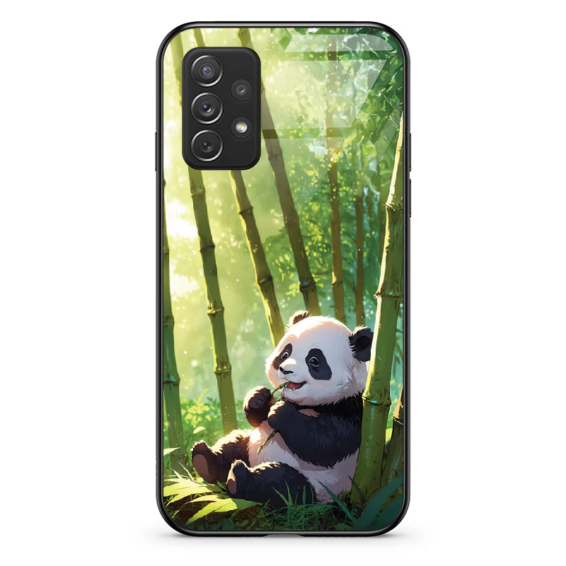 Glass Phone Case Panda and the Tasty Bamboo - Image 35