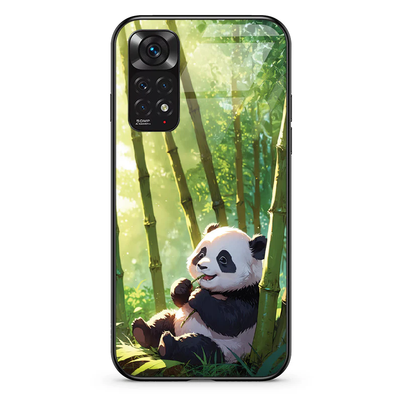 Glass Phone Case Panda and the Tasty Bamboo - Image 42