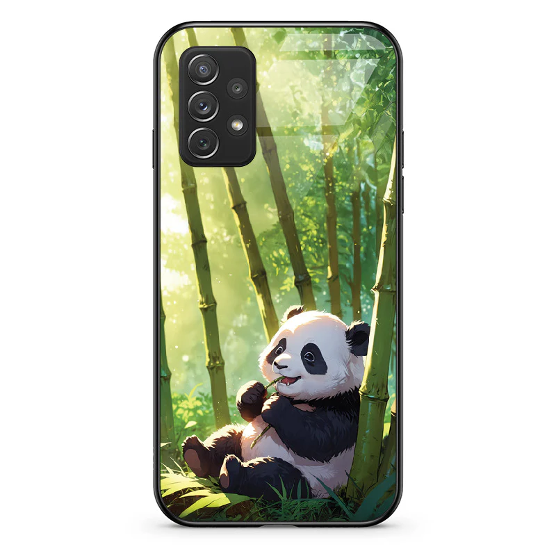 Glass Phone Case Panda and the Tasty Bamboo - Image 43