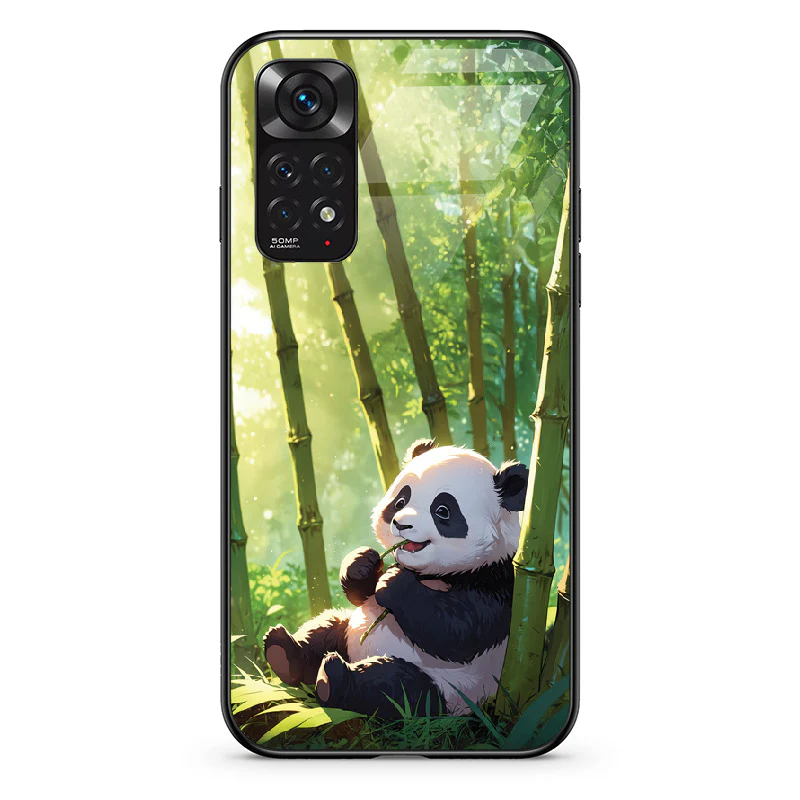 Glass Phone Case Panda and the Tasty Bamboo - Image 45