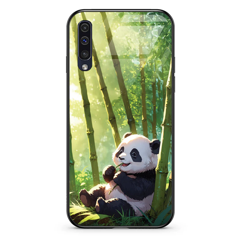 Glass Phone Case Panda and the Tasty Bamboo - Image 46