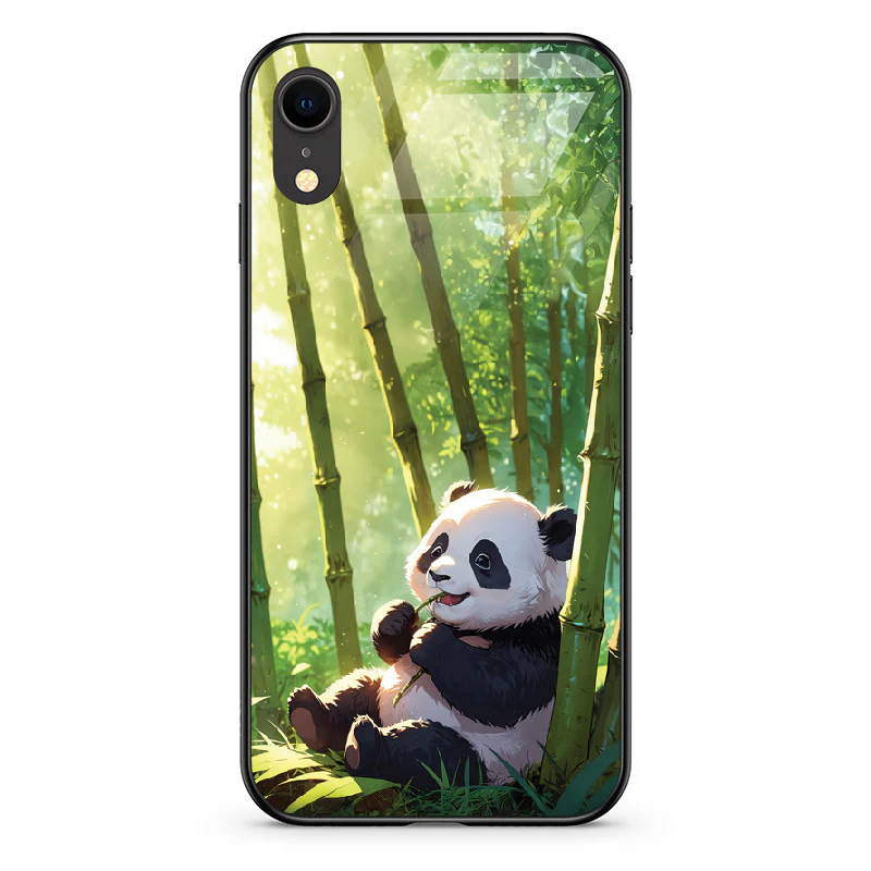 Glass Phone Case Panda and the Tasty Bamboo - Image 53