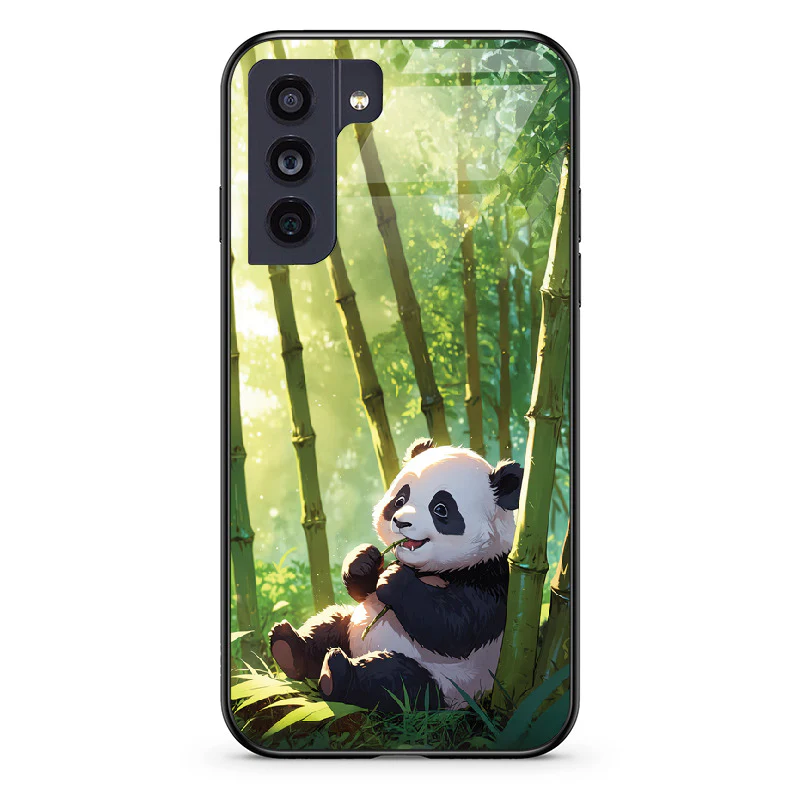 Glass Phone Case Panda and the Tasty Bamboo - Image 57