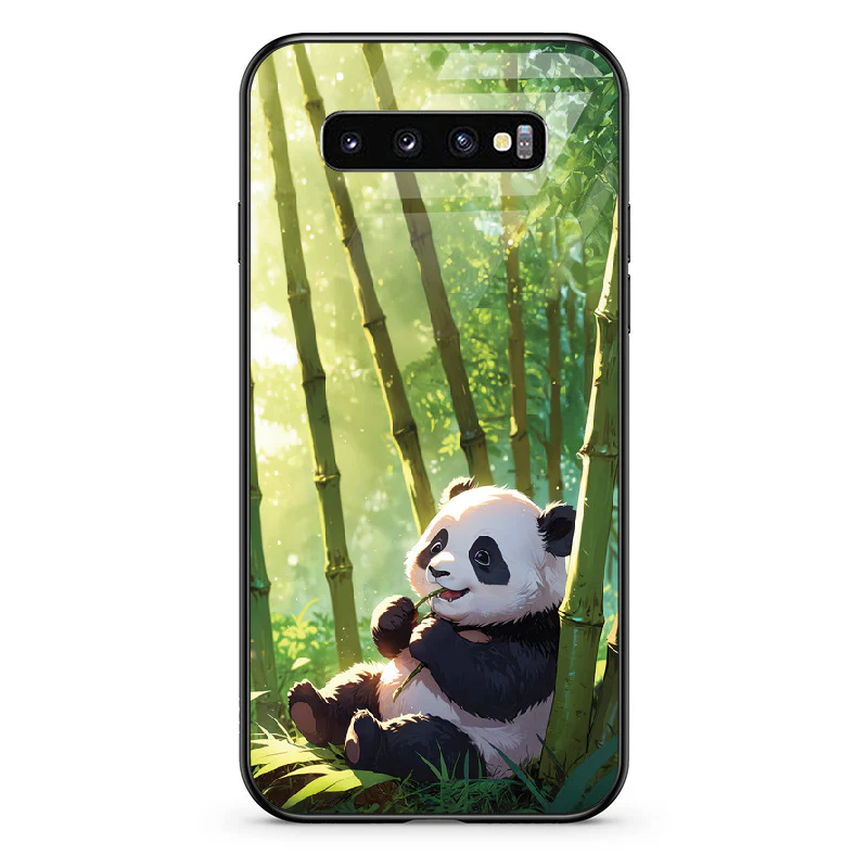Glass Phone Case Panda and the Tasty Bamboo - Image 60