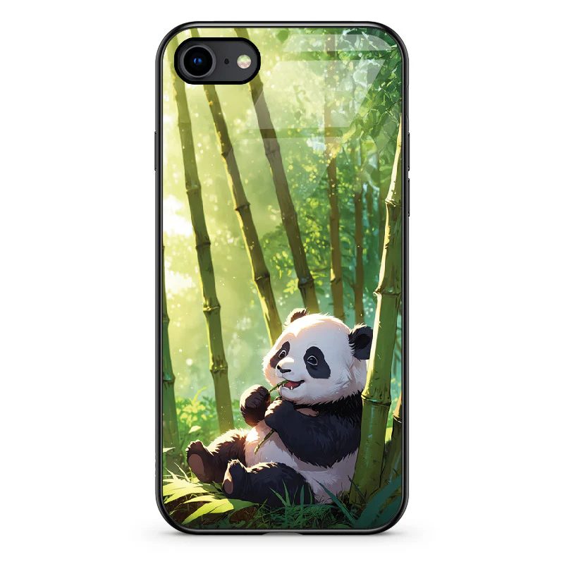 Glass Phone Case Panda and the Tasty Bamboo - Image 62
