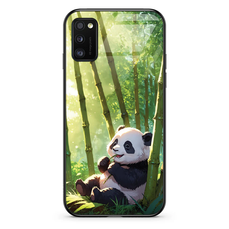 Glass Phone Case Panda and the Tasty Bamboo - Image 67