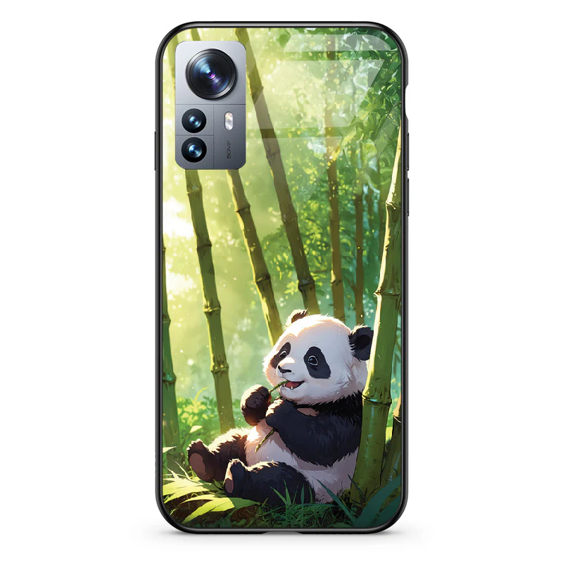 Glass Phone Case Panda and the Tasty Bamboo - Image 77