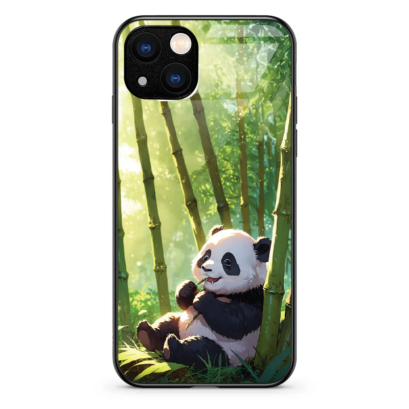 Glass Phone Case Panda and the Tasty Bamboo - Image 83