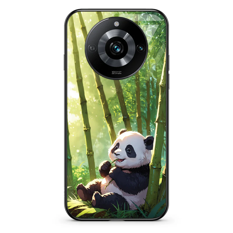 Glass Phone Case Panda and the Tasty Bamboo - Image 86