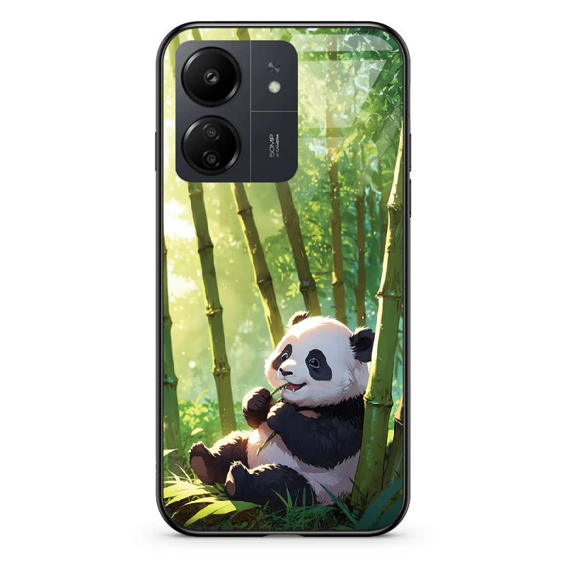 Glass Phone Case Panda and the Tasty Bamboo - Image 90