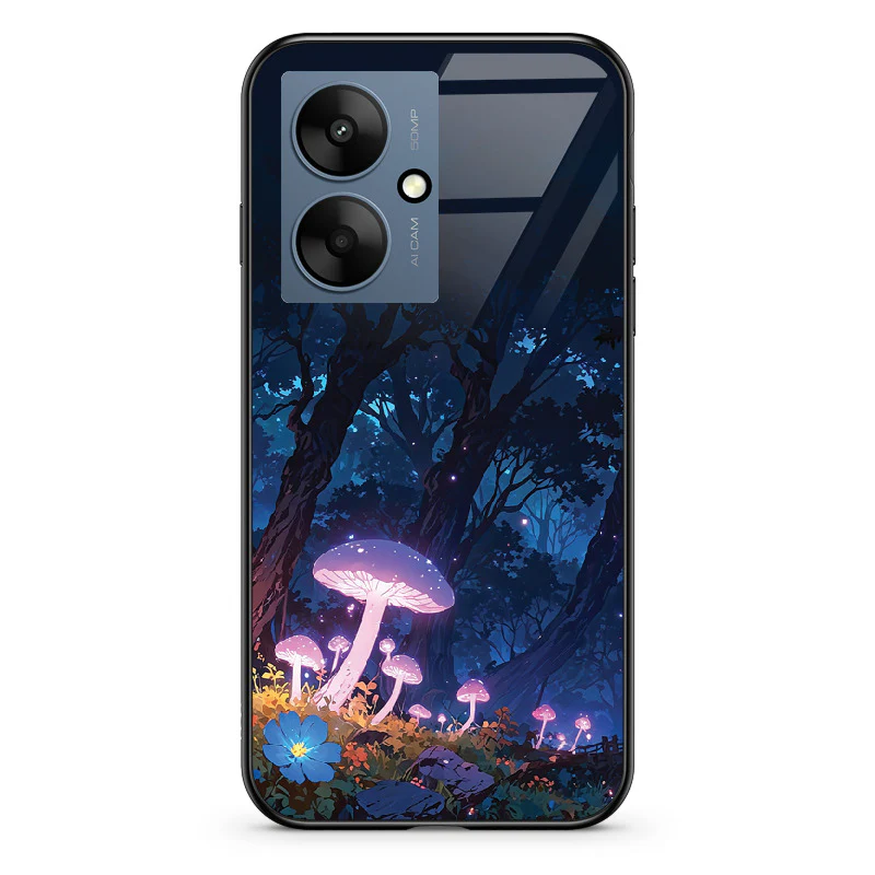 Glass Phone Case Purple Mushroom - Image 104