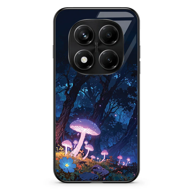 Glass Phone Case Purple Mushroom - Image 121