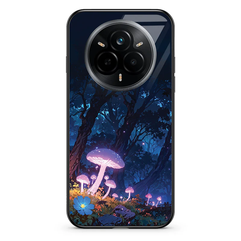 Glass Phone Case Purple Mushroom - Image 129