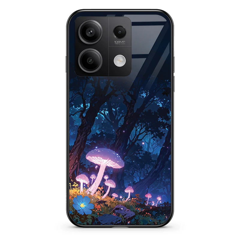 Glass Phone Case Purple Mushroom - Image 13