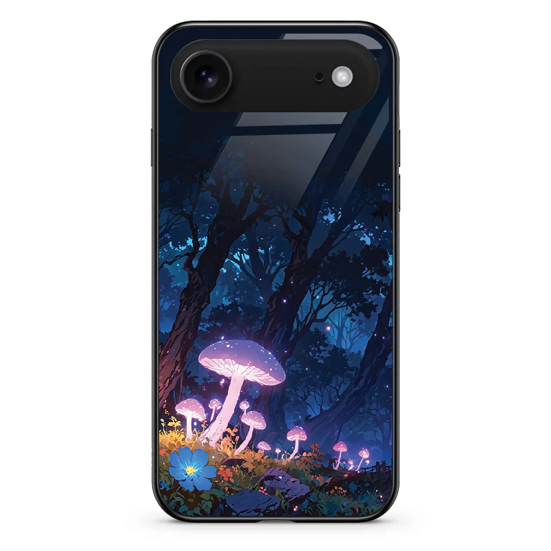 Glass Phone Case Purple Mushroom - Image 132
