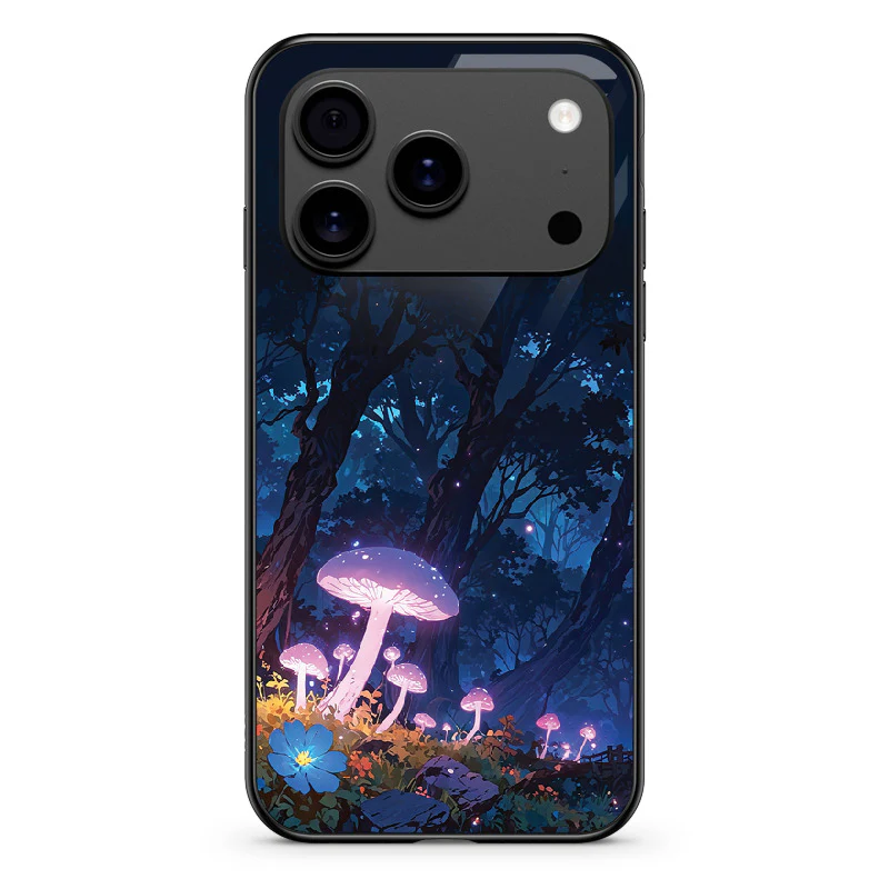Glass Phone Case Purple Mushroom - Image 134