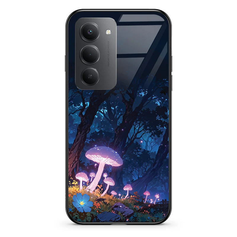 Glass Phone Case Purple Mushroom - Image 137