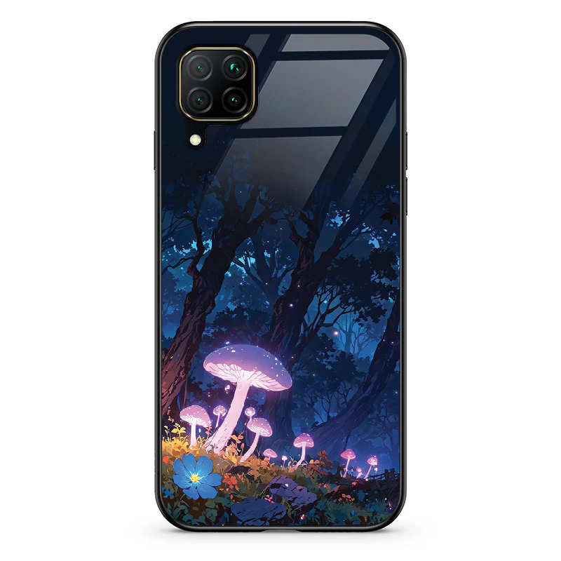 Glass Phone Case Purple Mushroom - Image 33