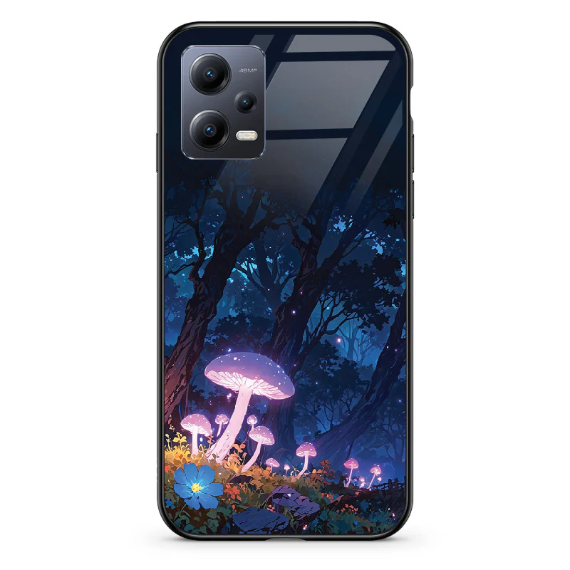 Glass Phone Case Purple Mushroom - Image 76