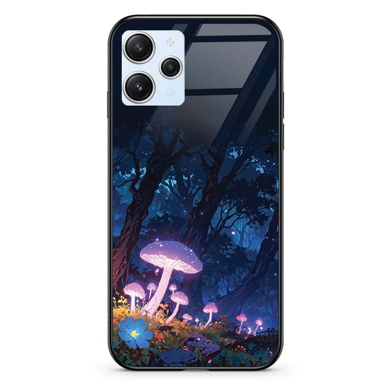 Glass Phone Case Purple Mushroom - Image 79