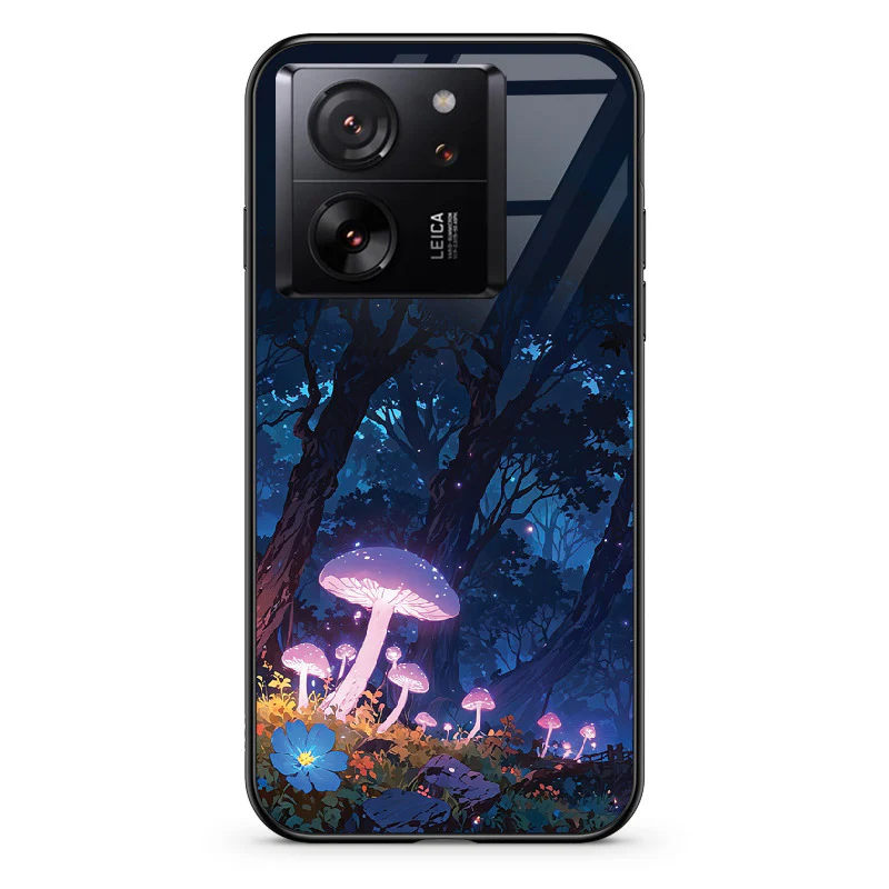 Glass Phone Case Purple Mushroom - Image 84