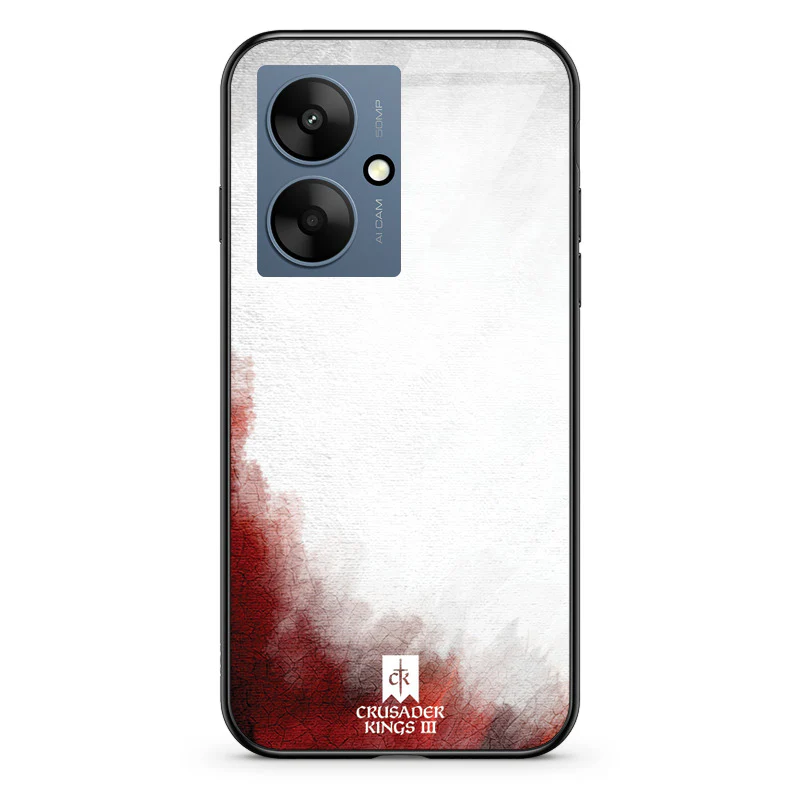 Glass Phone Case Red & White Banner - Image 104