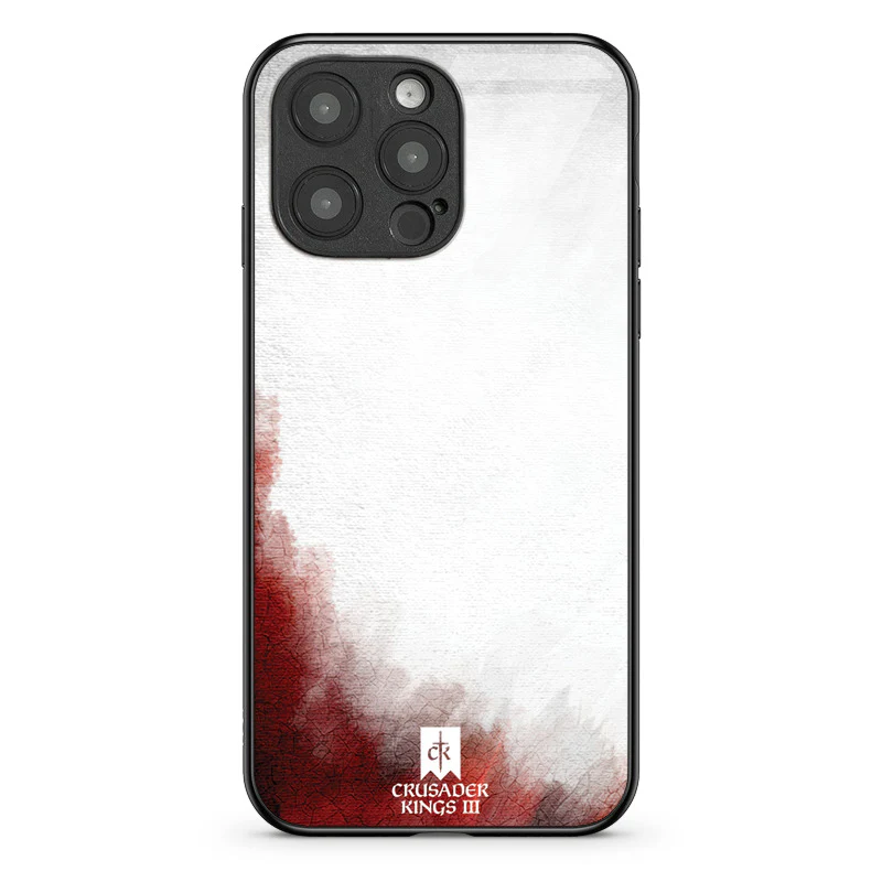 Glass Phone Case Red & White Banner - Image 107