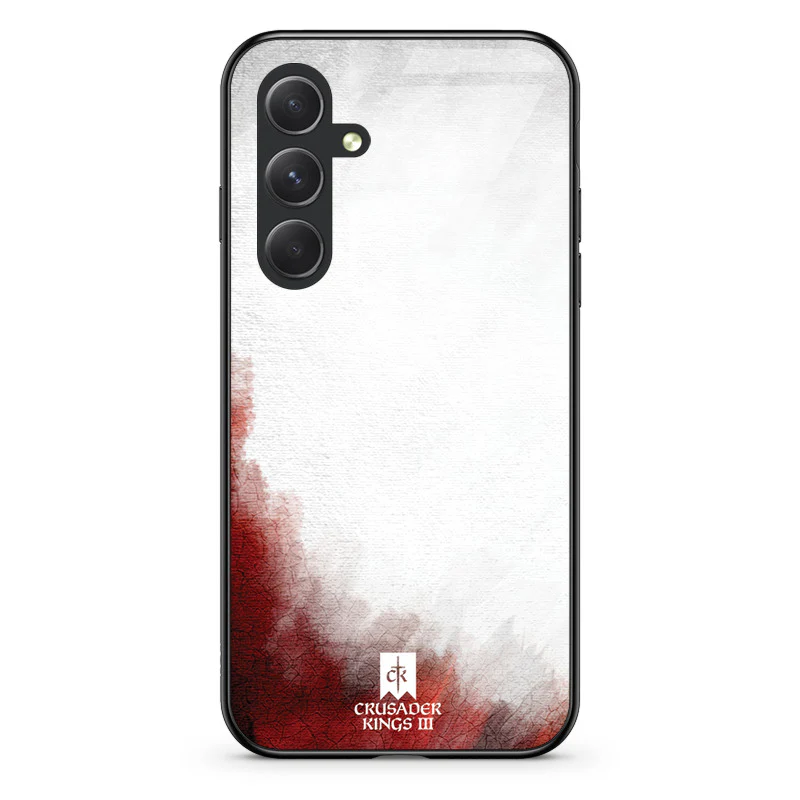 Glass Phone Case Red & White Banner - Image 123