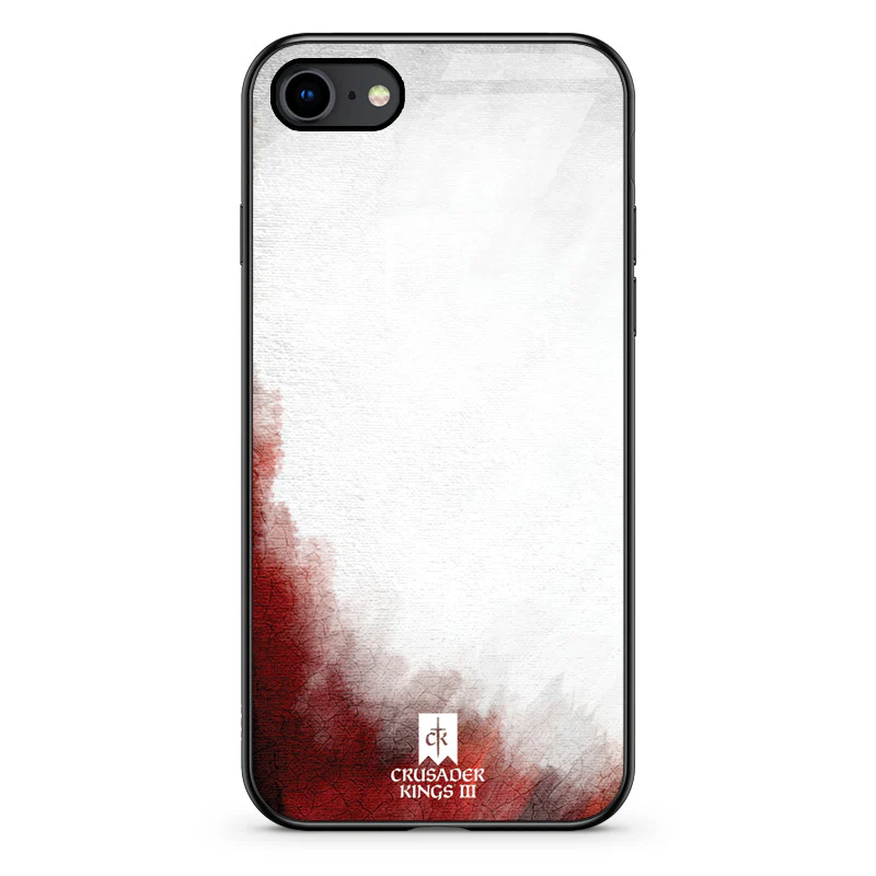 Glass Phone Case Red & White Banner - Image 128