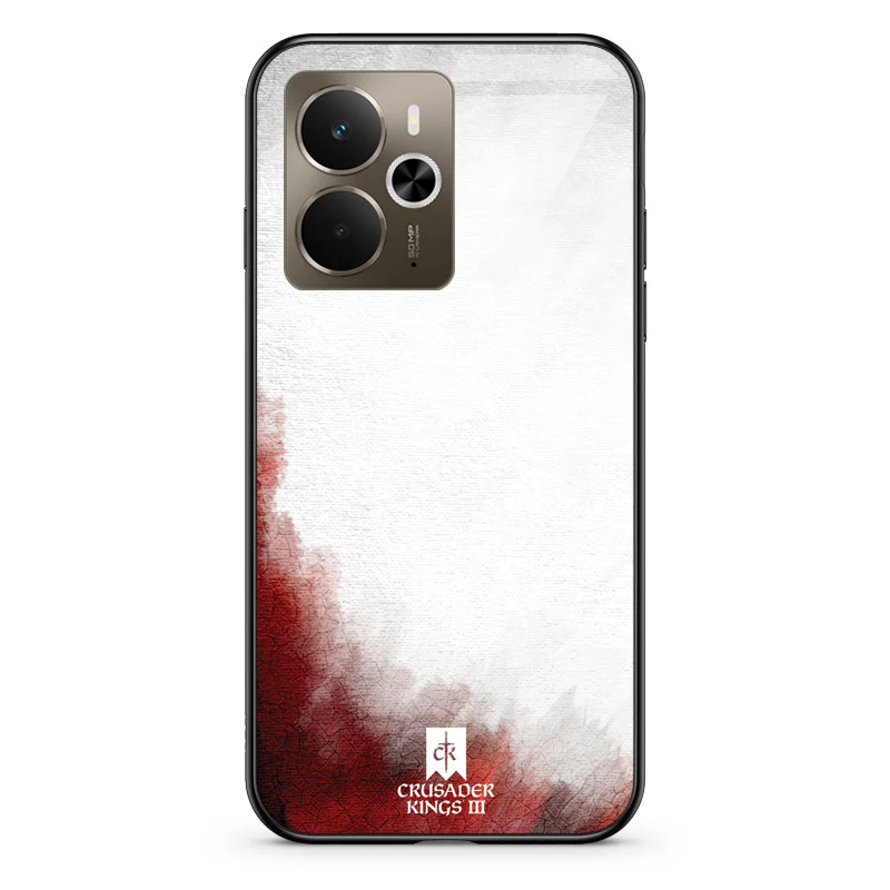 Glass Phone Case Red & White Banner - Image 130
